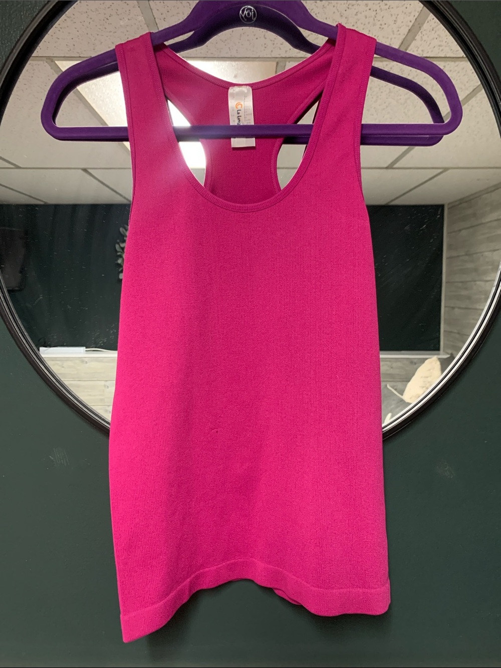 Tano Racerback Tank Top in Bright Fuchsia